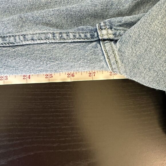 Zara Womens High Rise Slim Straight Raw Hem Ankle Vintage Wash Jeans Size 6 - Picture 12 of 13